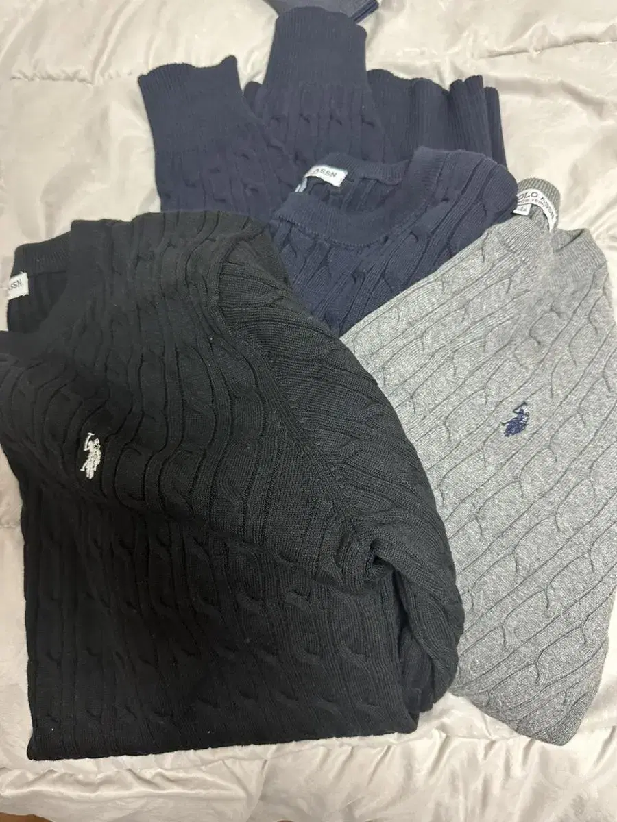 Us polo assen 100 size knit 3 pieces 25000 won