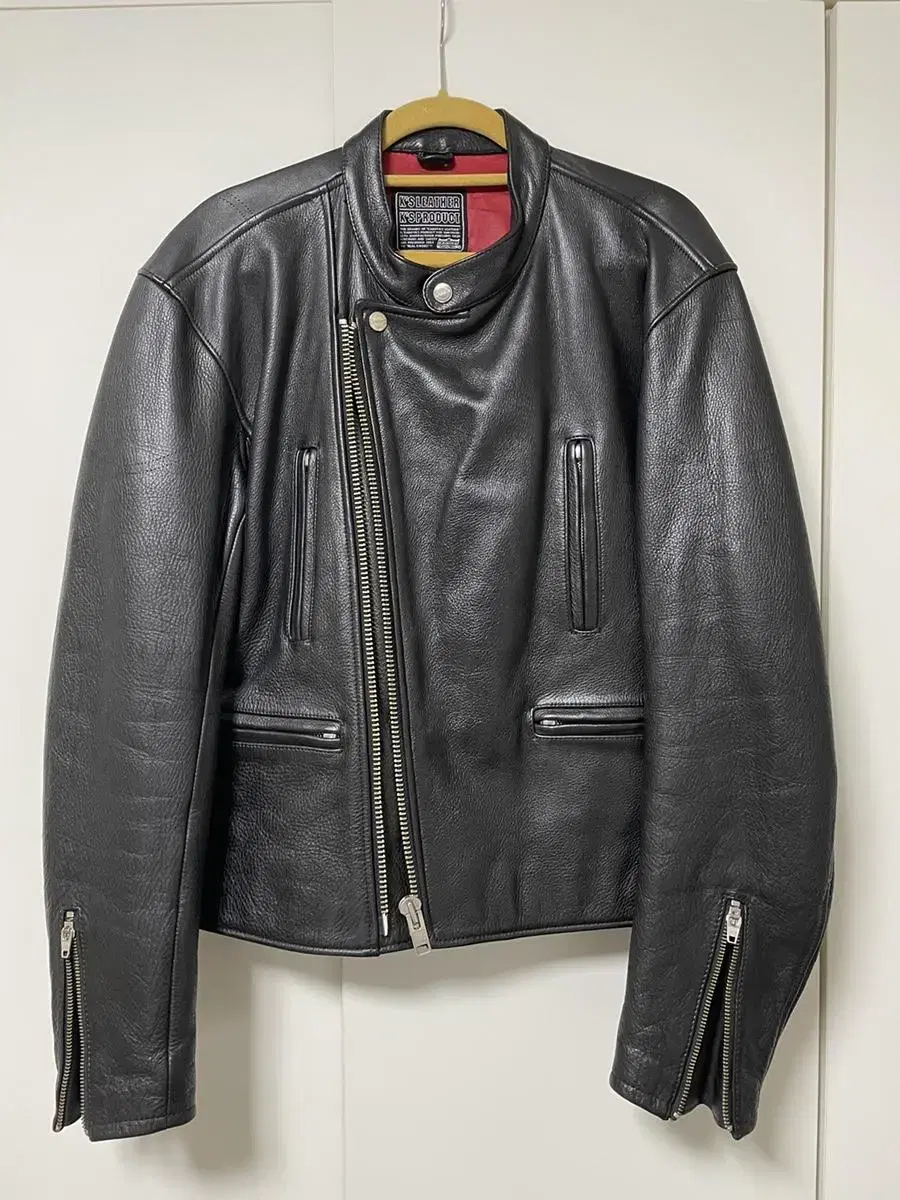 KADOYA Real Leather Biker Jacket