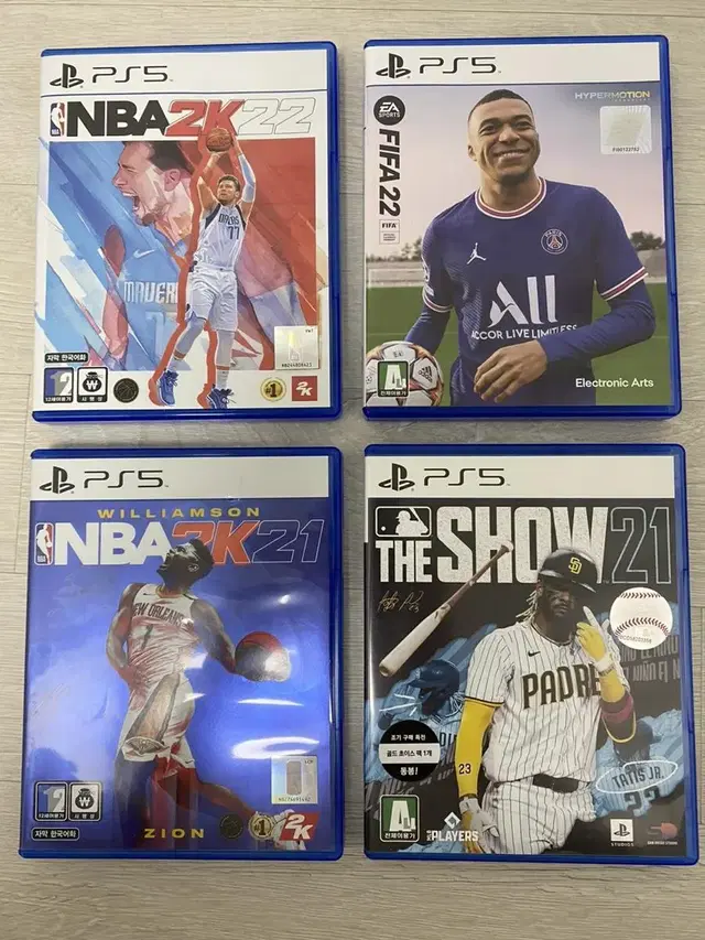 PS5 더쇼21, NBA 2K21, NBA 2K22, 피파22 팝니다!