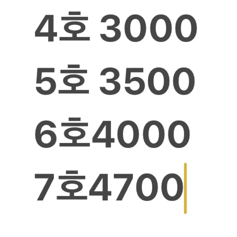 [ 화홍 사선붓 구해요 ] 4,5,6,7호