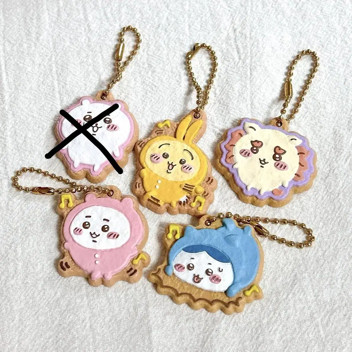 Munjakgear Chiikawa cookie keyring