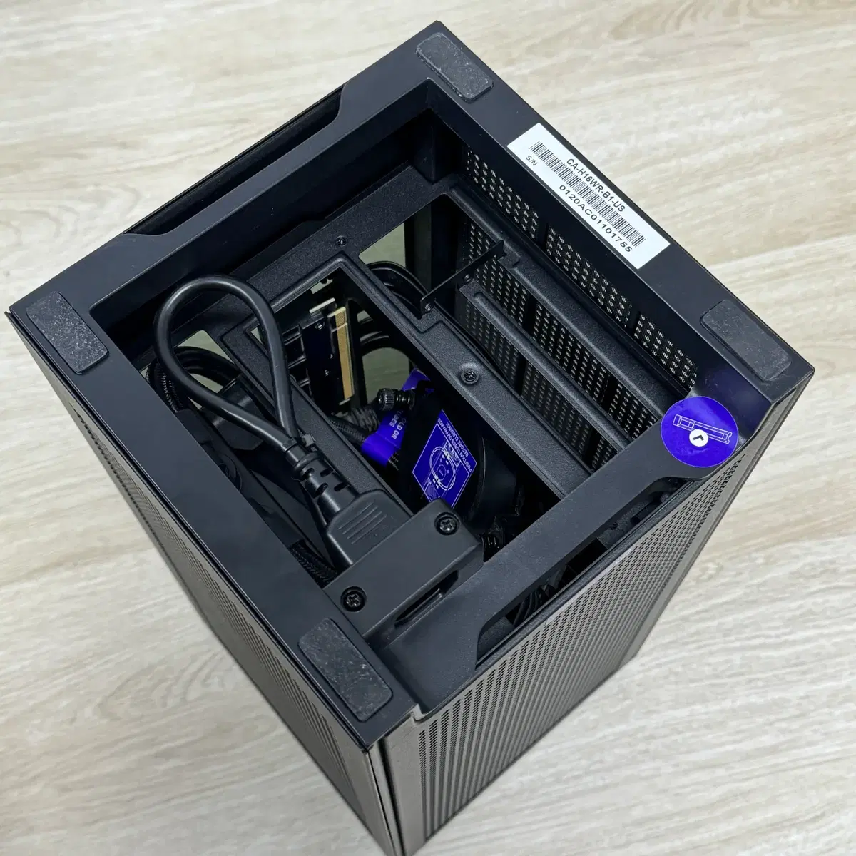 NZXT H1 V1 ITX 케이스 블랙 풀박스 파워 쿨러 라이저 포함