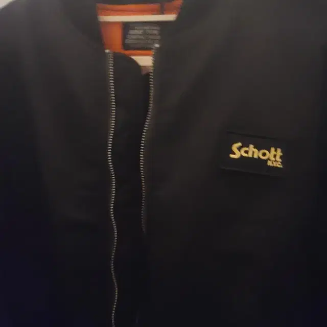 schott x justice 나일론  저스티스 자켓 L