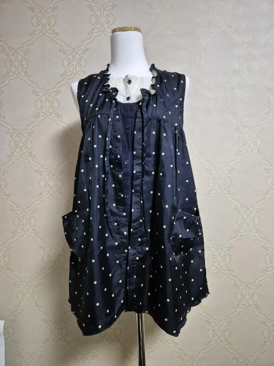 morigirl vintage barmaid layered dot onepiece