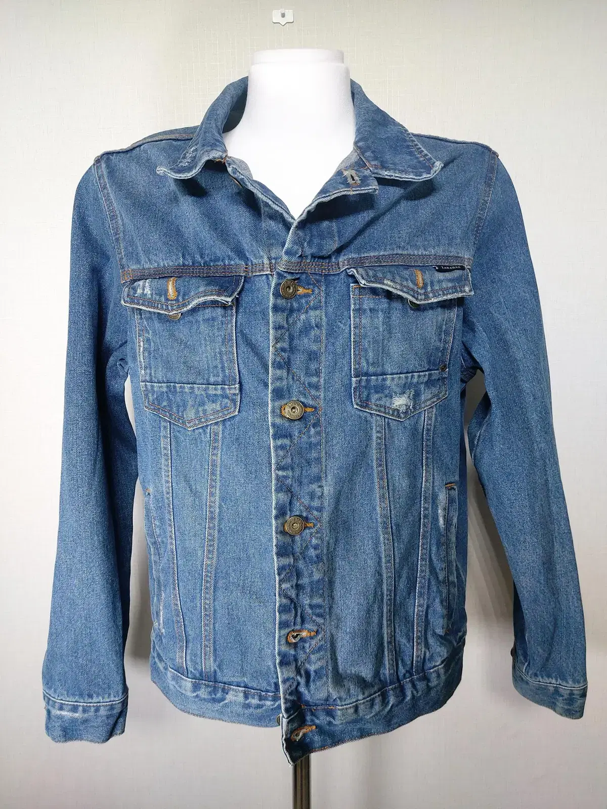 Zara Men's Denim Jacket Tracker 105 Jeans Jacket XL