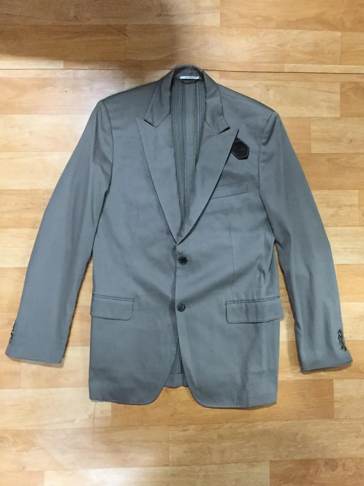 HERMES Blazer (cotton/detailed-leather) size 50