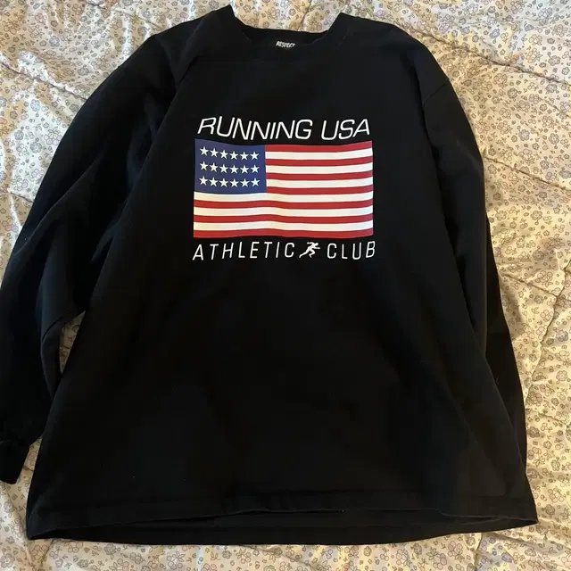 리스펙트 running usa athletic club 롱슬리브 티셔츠