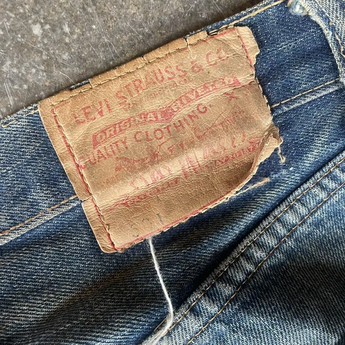 70s US LEVIS 501 big e selvedge