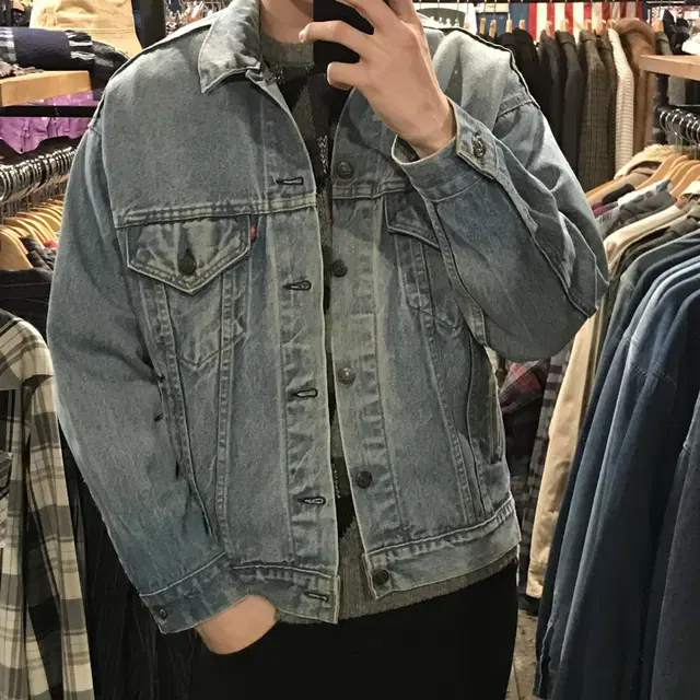 90s levis 리바이스 usa 70507 데님 트러커 자켓