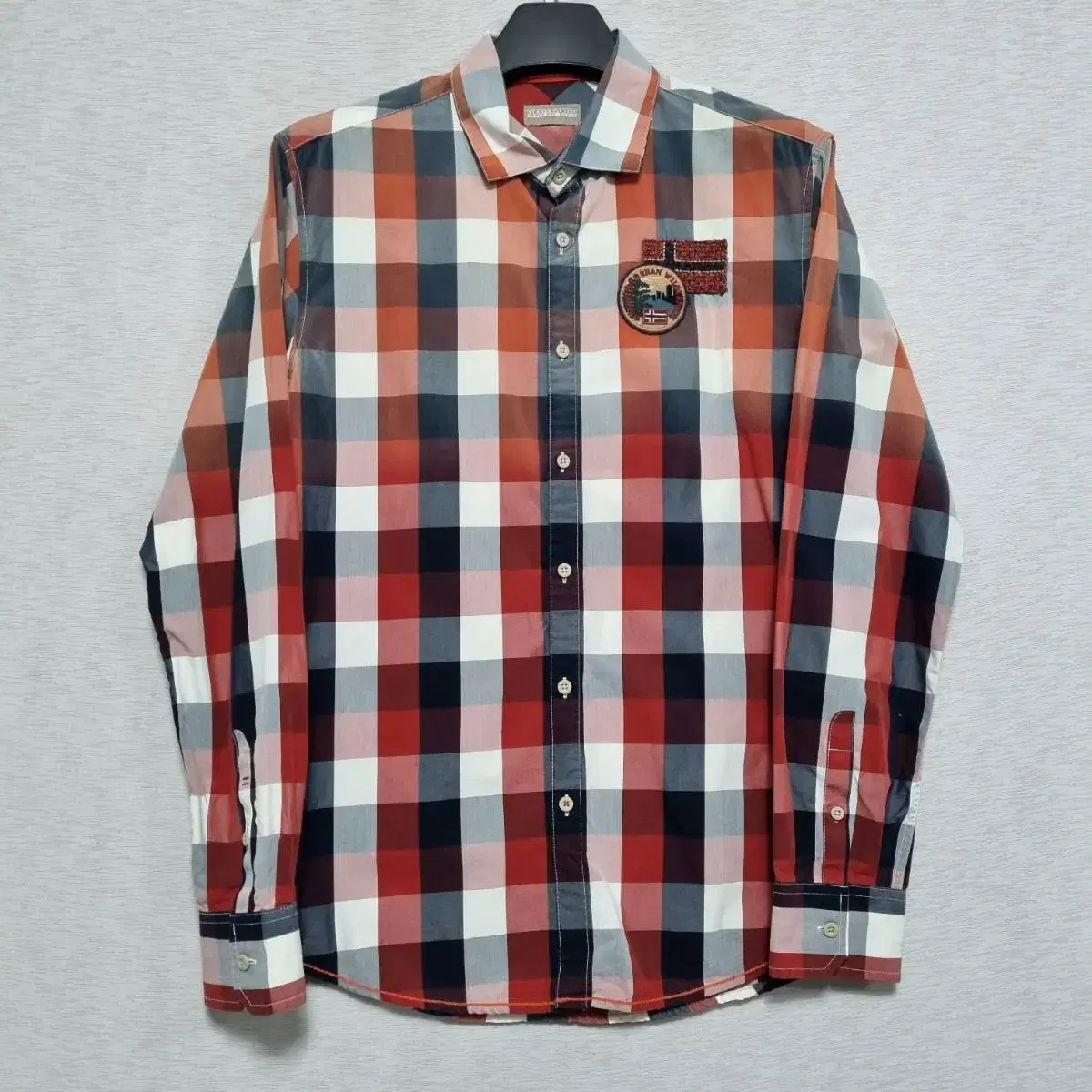 Nappa piri simple seasonal check shirt M100ㅡ0304