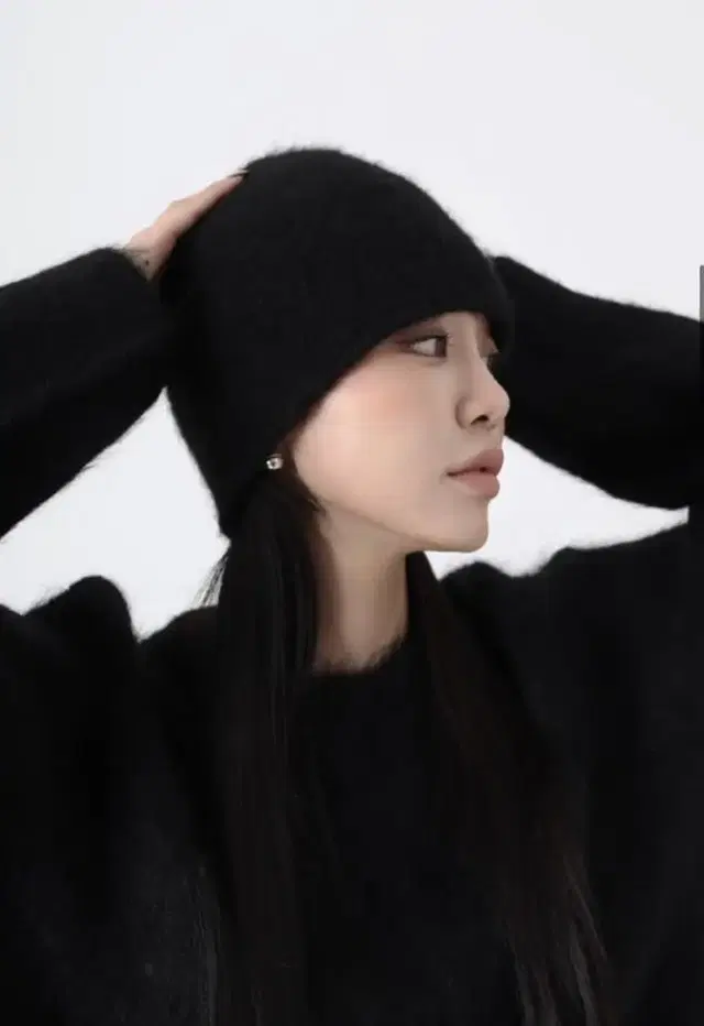 트리밍버드 Whole Garment Alpaca Beanie[Black]