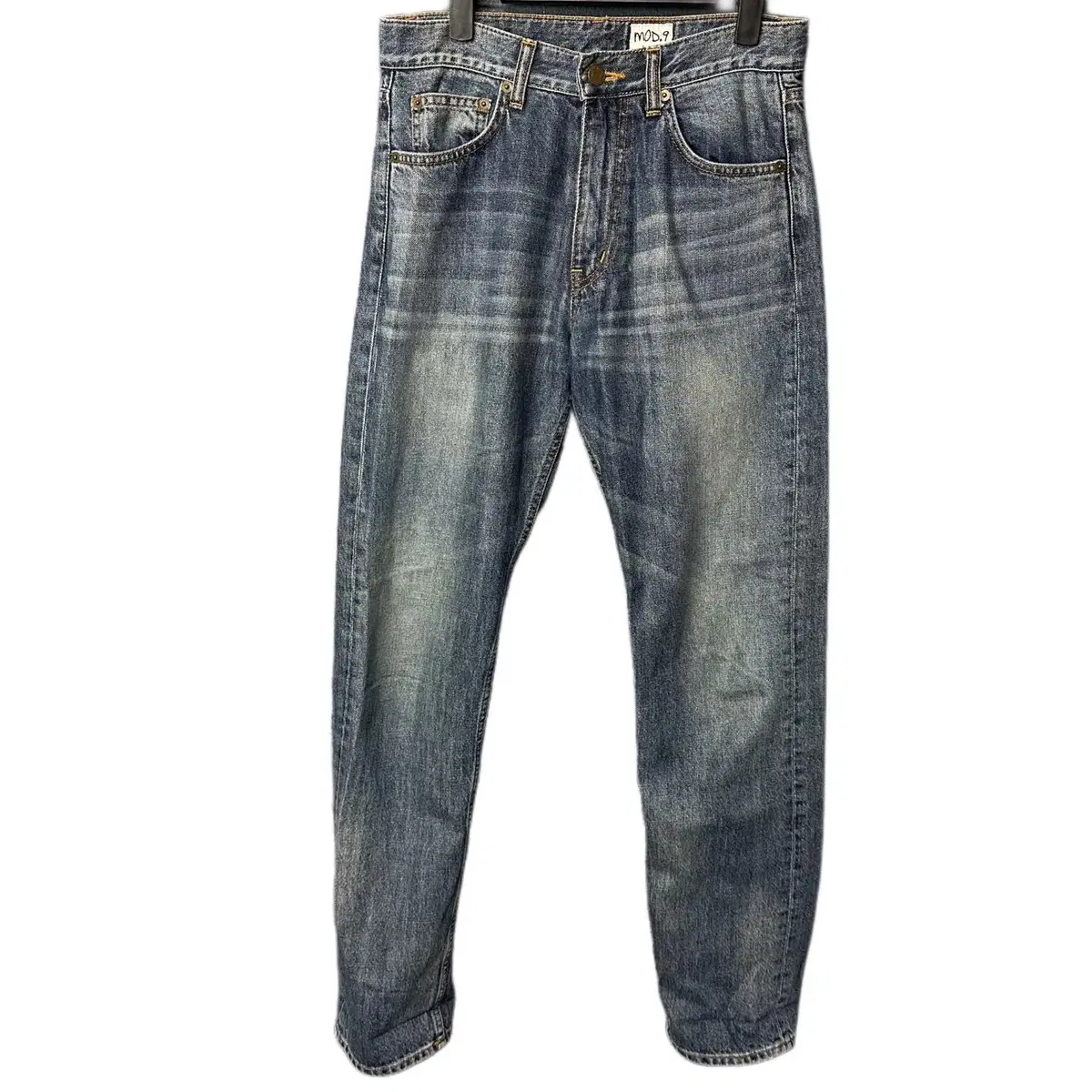 29 Mode 9 Mid-blue Washed Denim Jeans