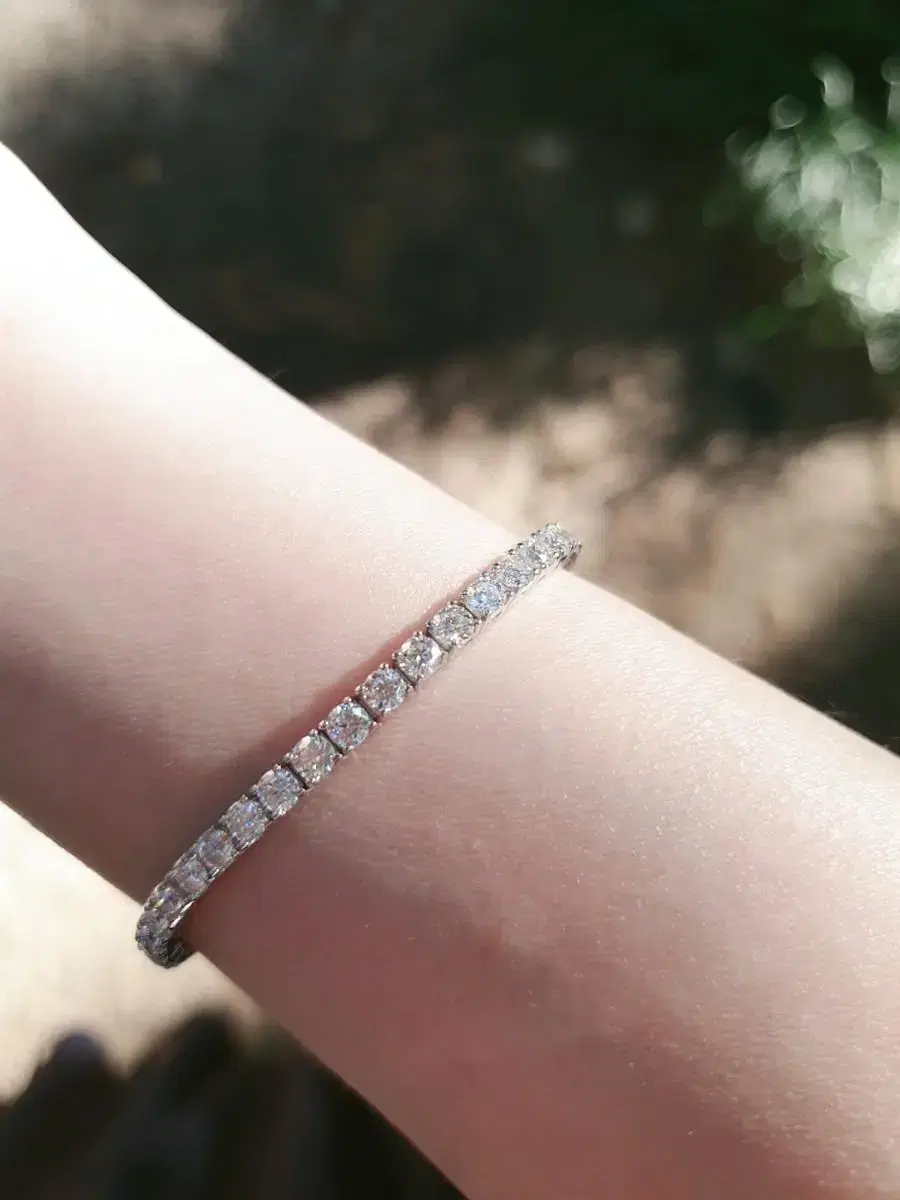 (10% OFF~1/31)Moissanite Tennis Bracelet 3mm 1EA