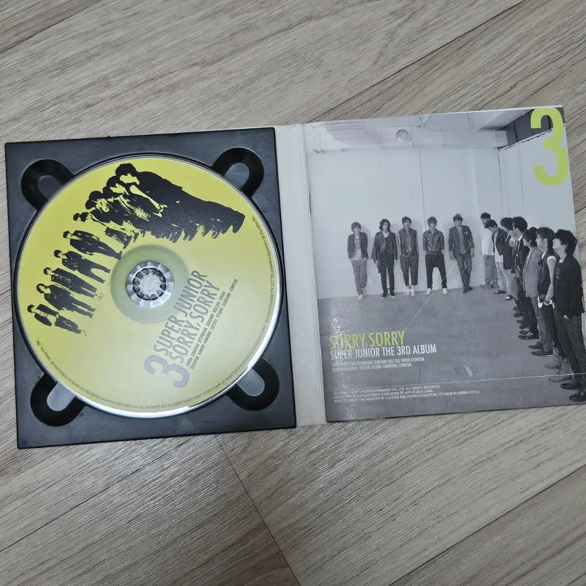 슈퍼주니어 3집 쏘리쏘리 CD