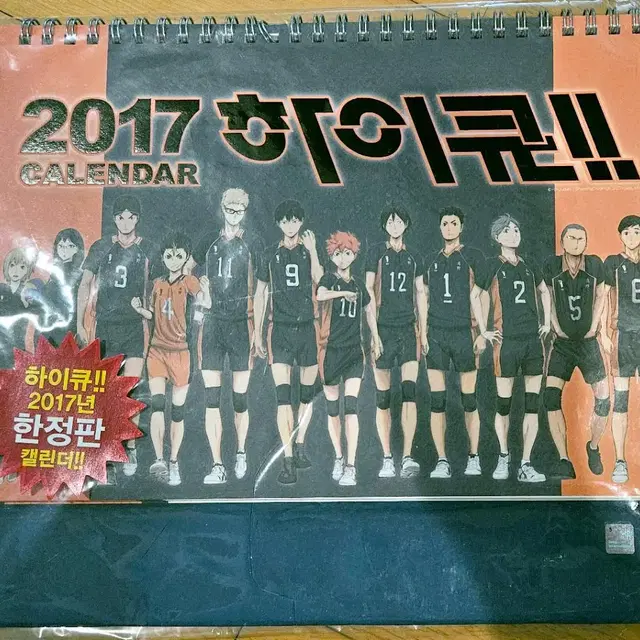 2017 하이큐 공식 캘린더