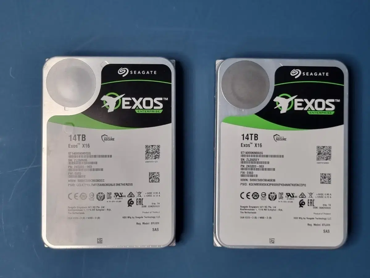 시게이트 Exos X16 14TB SAS HDD 판매합니다.