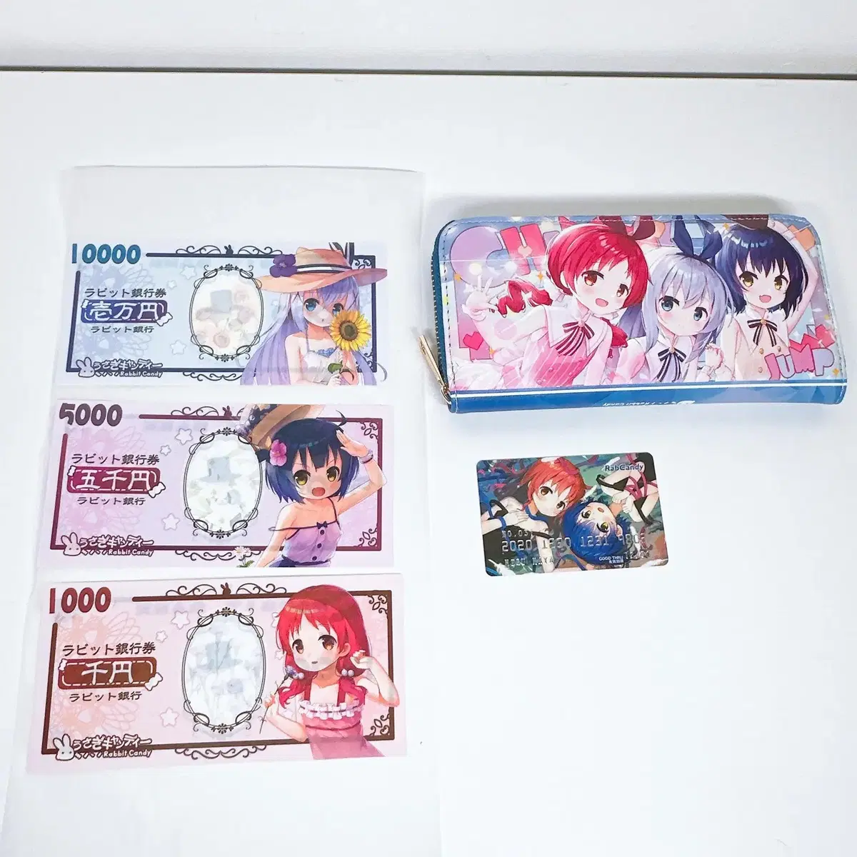 [Spellbinding Rabbit] Chimame Banknote + Kard + Wallet Set (Spellbinding Rabbit Goods)