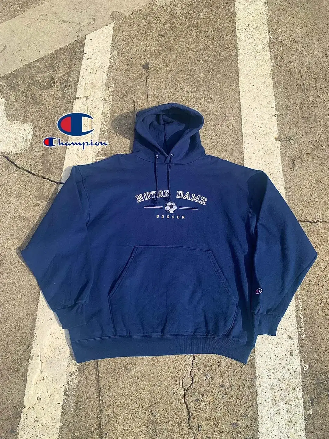 [XL~2XL] Champion notre daame Soccer Hoodie