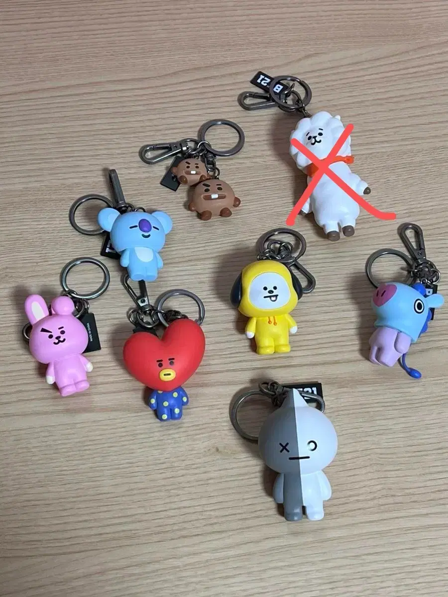 (New) bts BT21 Figure Keyrings (individual/bulk)