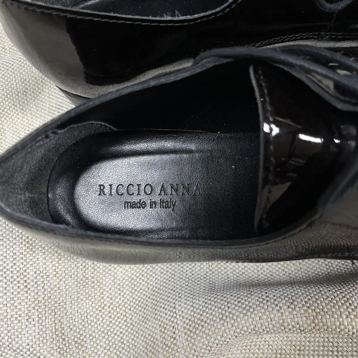 riccio anna italy 프린지 에나멜 구두