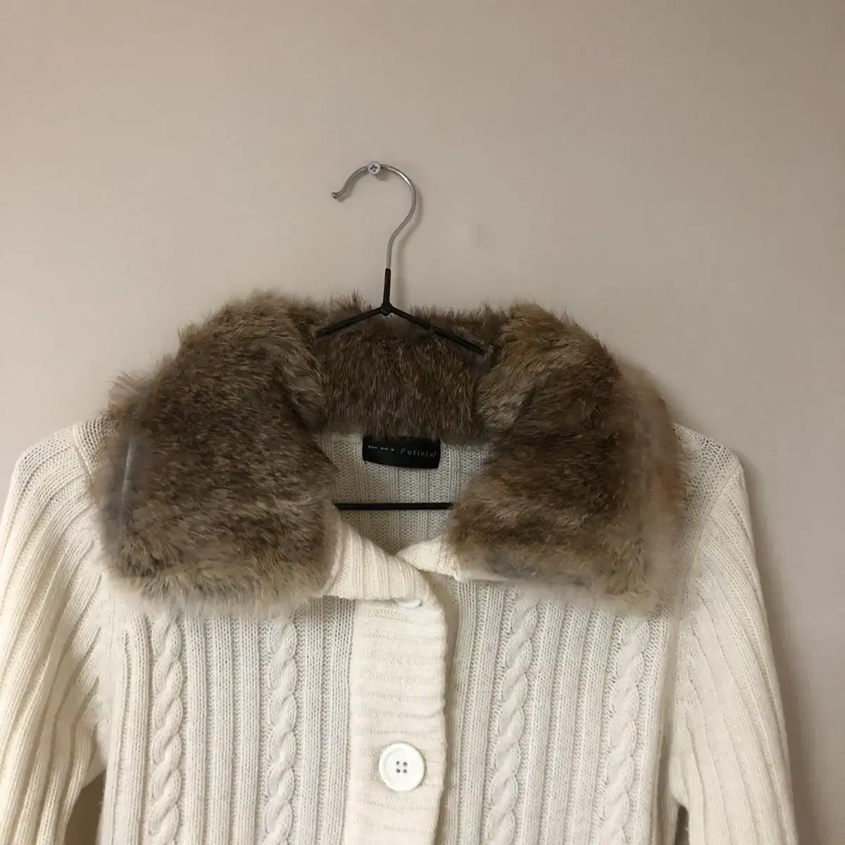 Vintage Putielal fur white knit cd