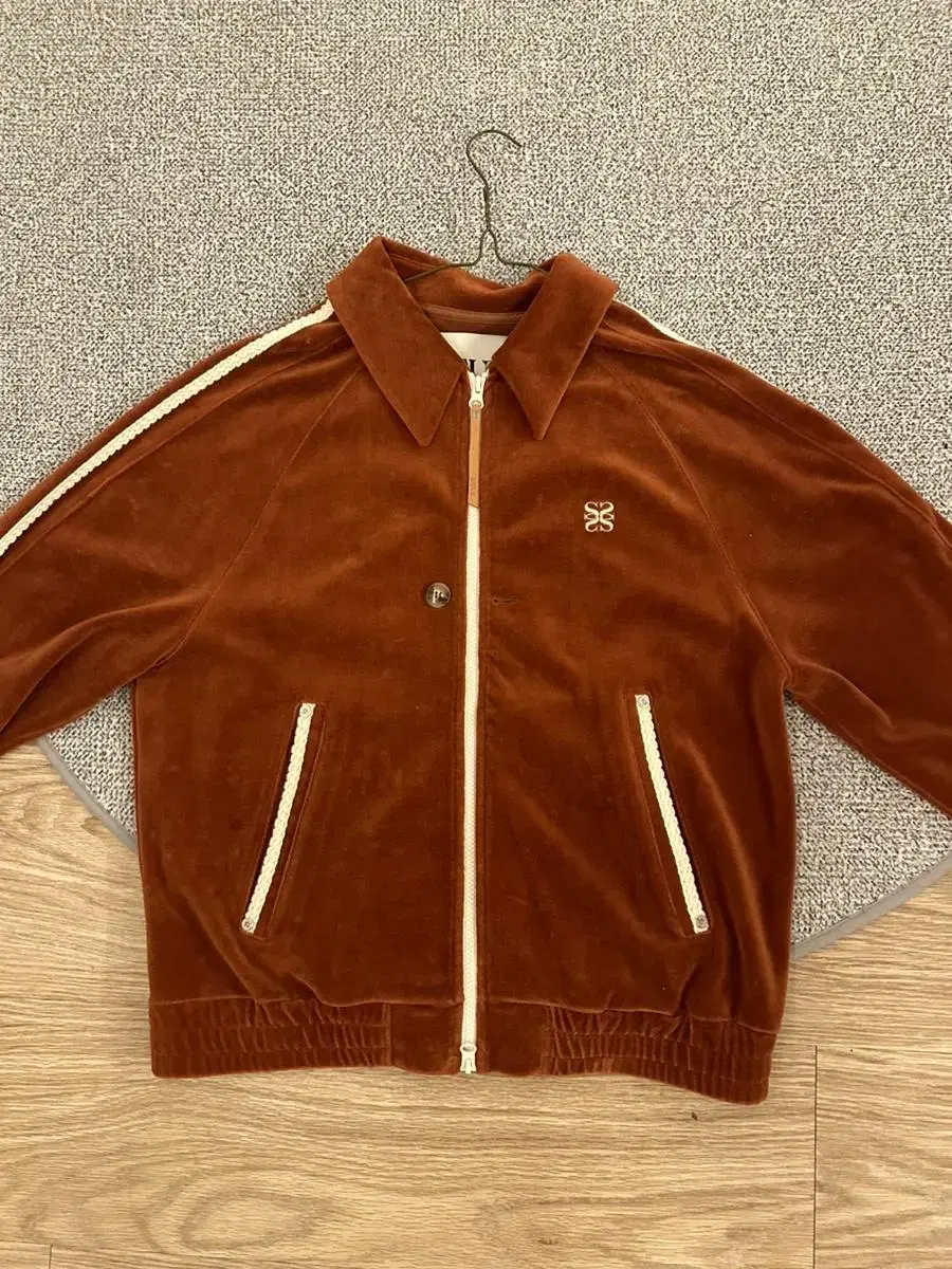 [L]Setter Lawton velour collar jacket velour orange