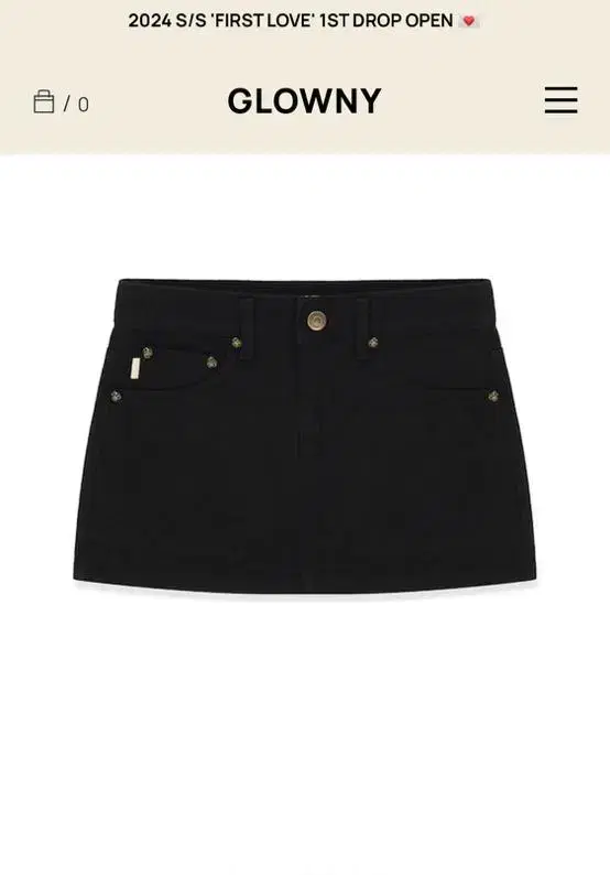 Glowny 글로니 99 low rise mini skirt (s)