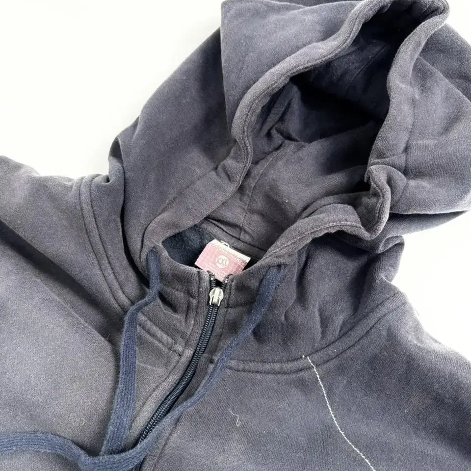 Vintage pelle pelle oversize hood zip up