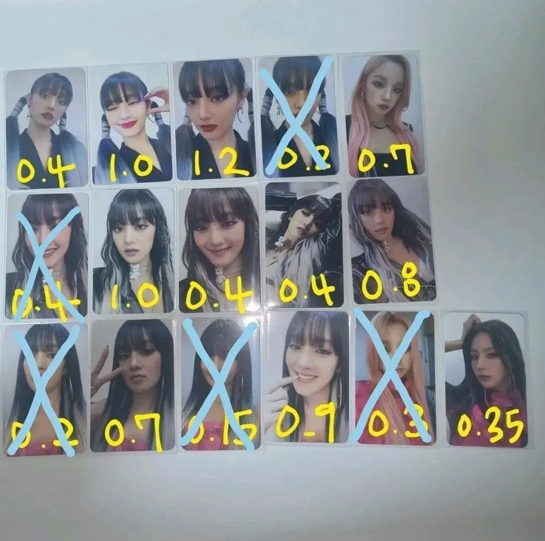 Wts below the market price of idle photocards.