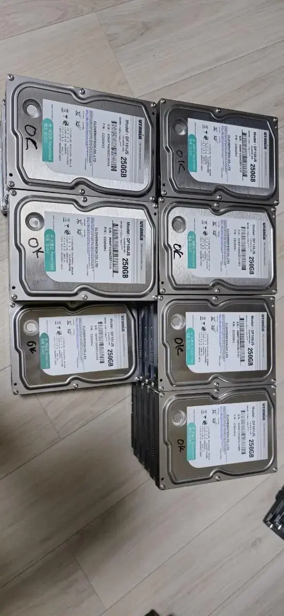 250g hdd 팝니다(수랑 33개)