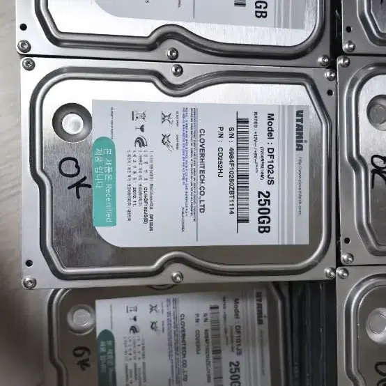 250g hdd 팝니다(수랑 33개)