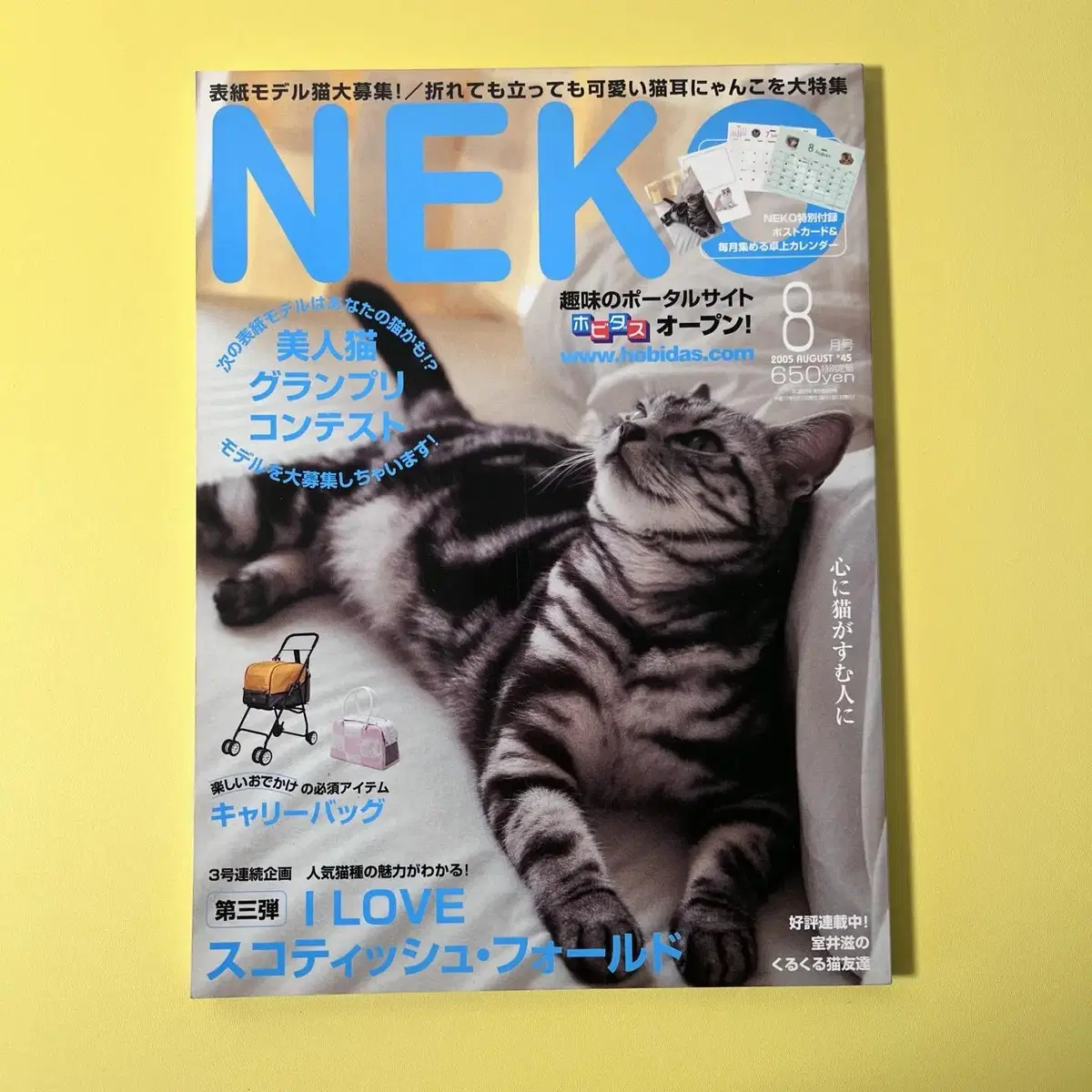 고양이잡지 네코 NEKO 2005-08 vol45 일본 빈티지잡지 고양이