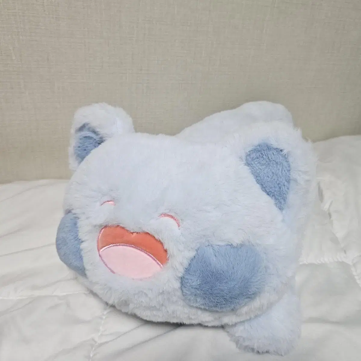 허그 볼큰 고양이 인형 45cm(파스텔 블루)