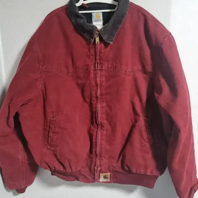 (2XL) 00s OG 칼하트 J14 산타페 크림슨레드