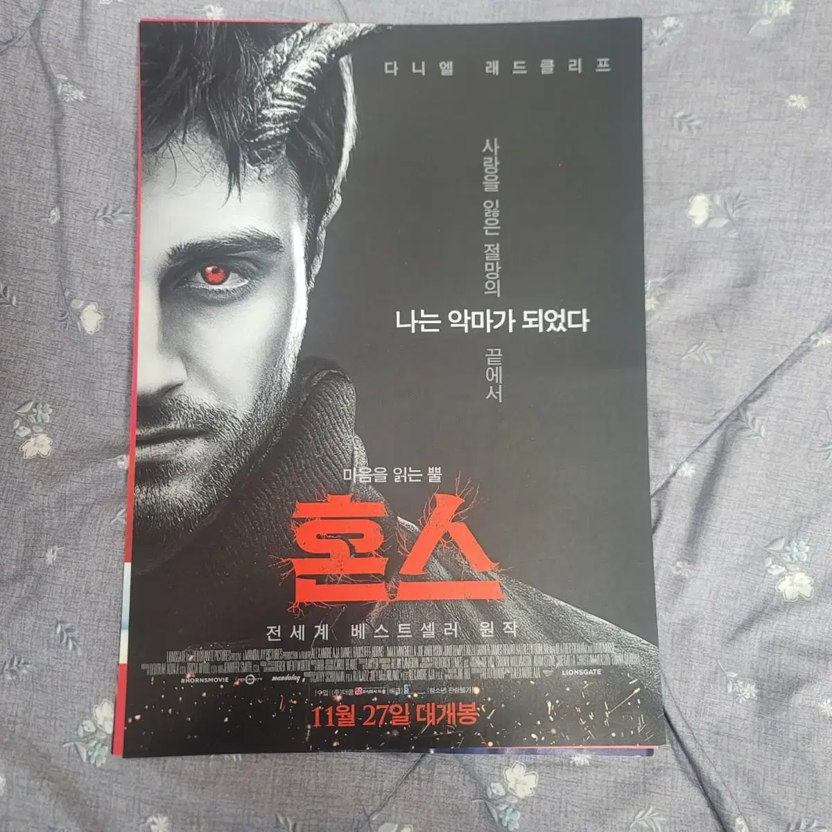 The Horns Movie poster Pamphlet