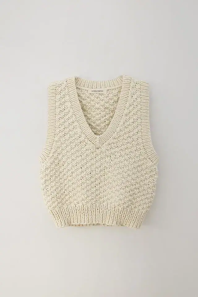 새상품) 낫띵리튼 danish cotton knit vest 니트 베스트