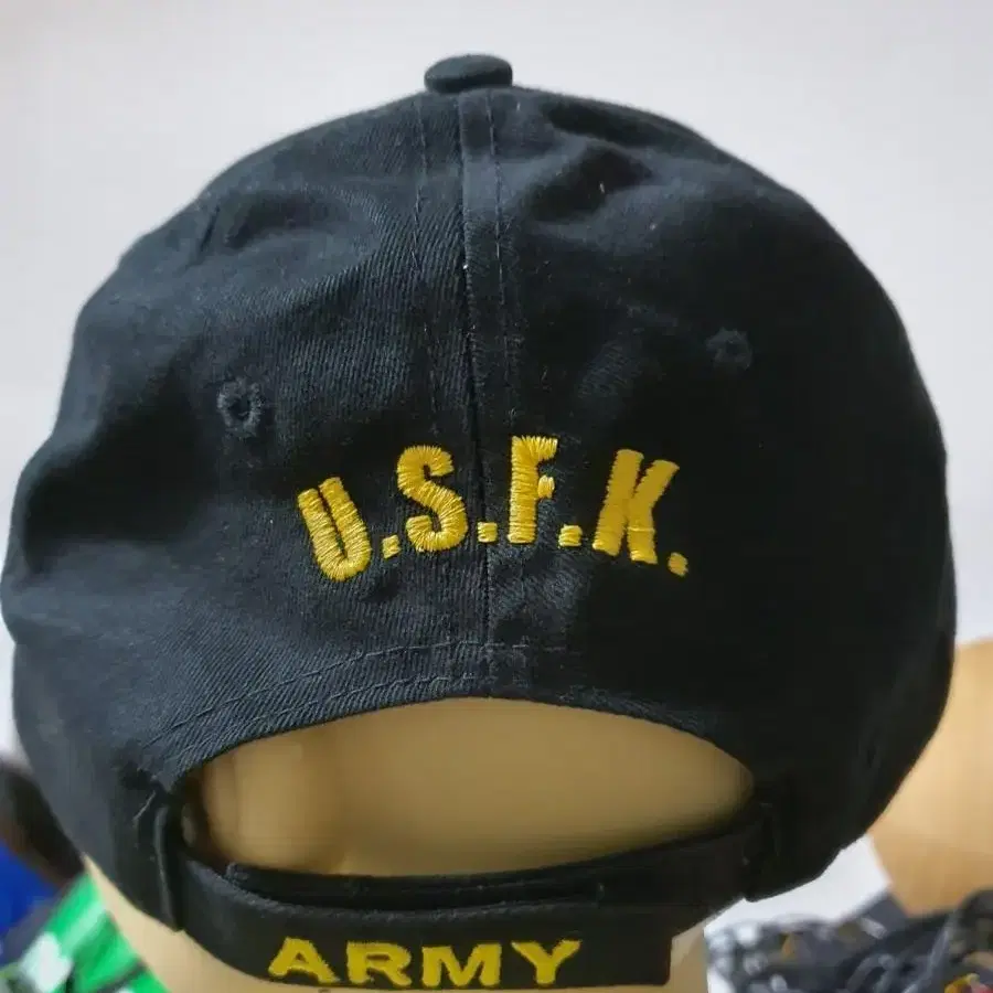 USA usfk 미군 미육군 군인 모자 전역 볼캡 프리사이즈 중고양품