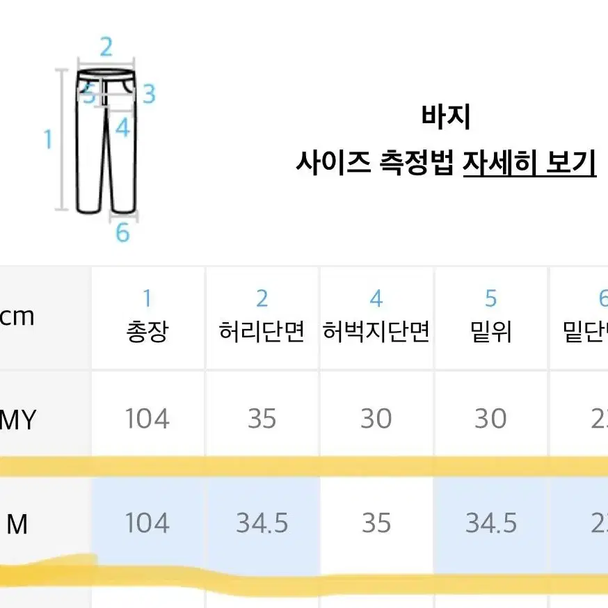 브라운브레스 바지m 새것