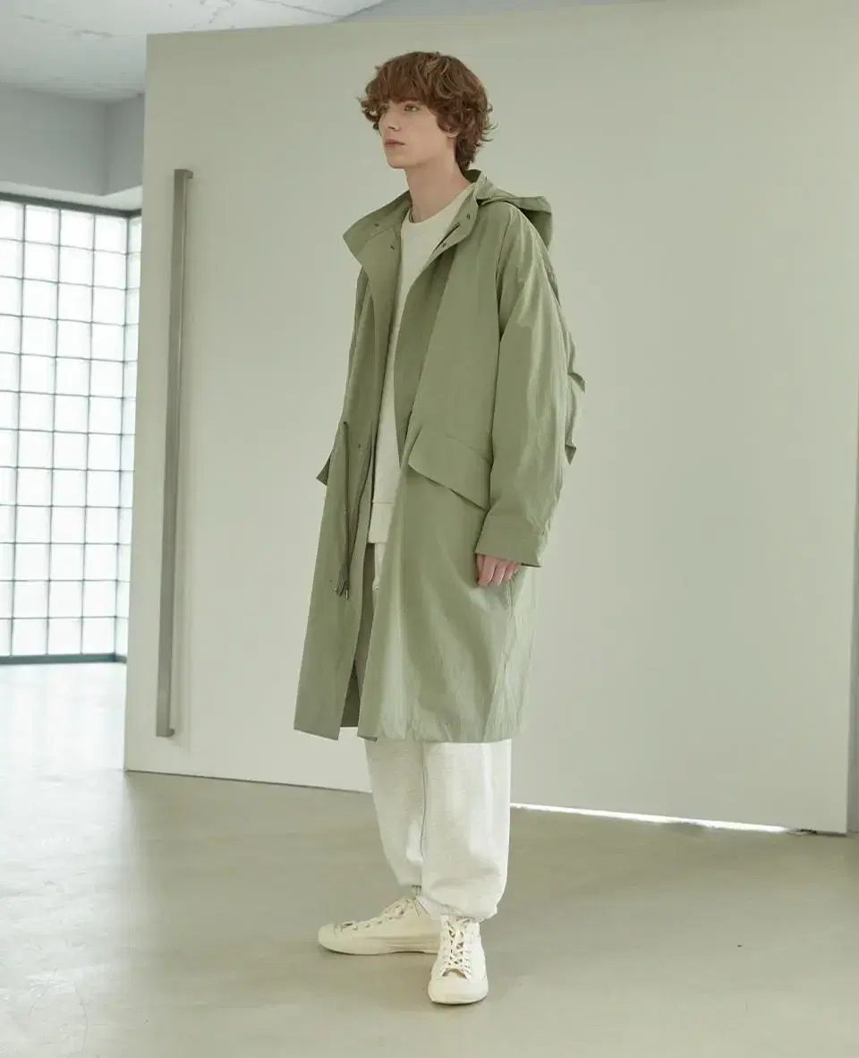 Seven Figures Volume Hooded Parka Olive M