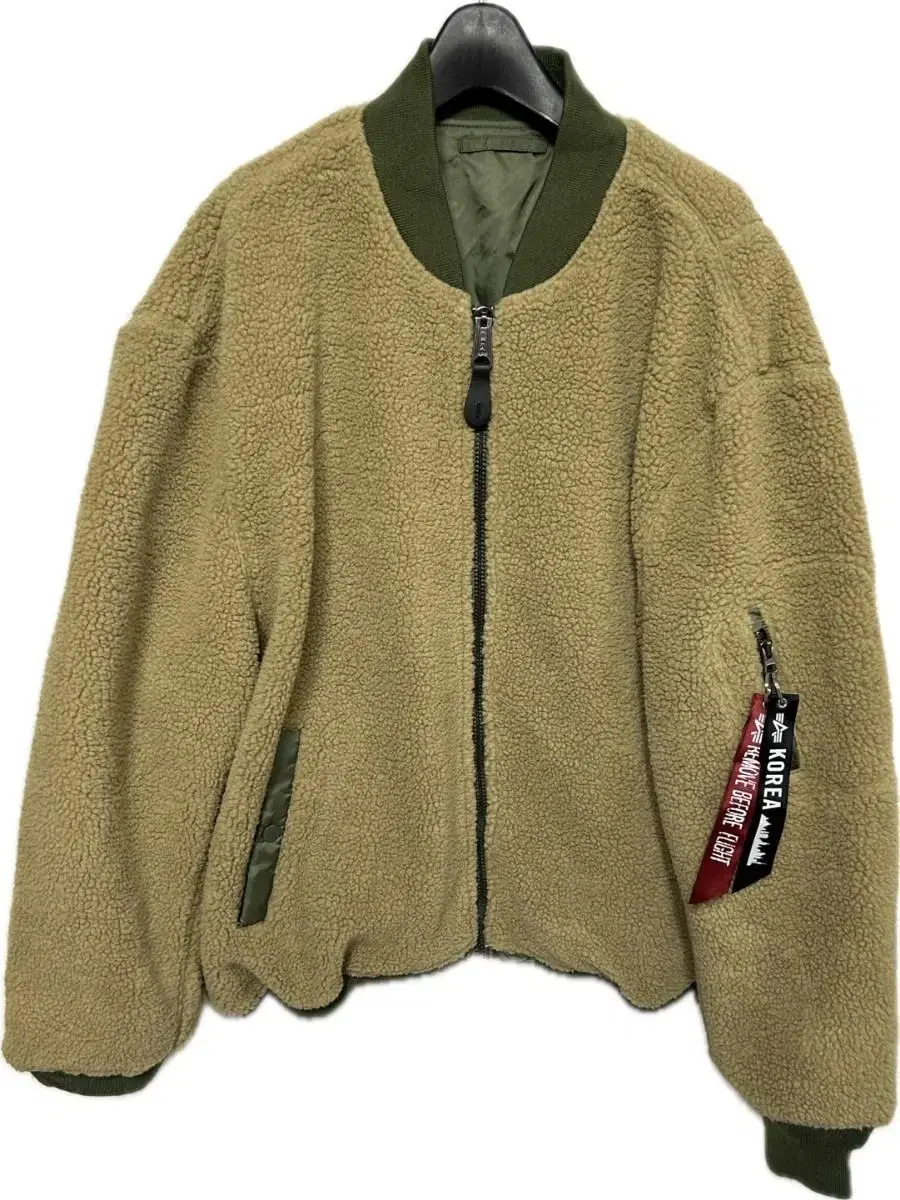 M]Alpine Industry Double-faced Mayan MA1 Aviation Jumper Khaki