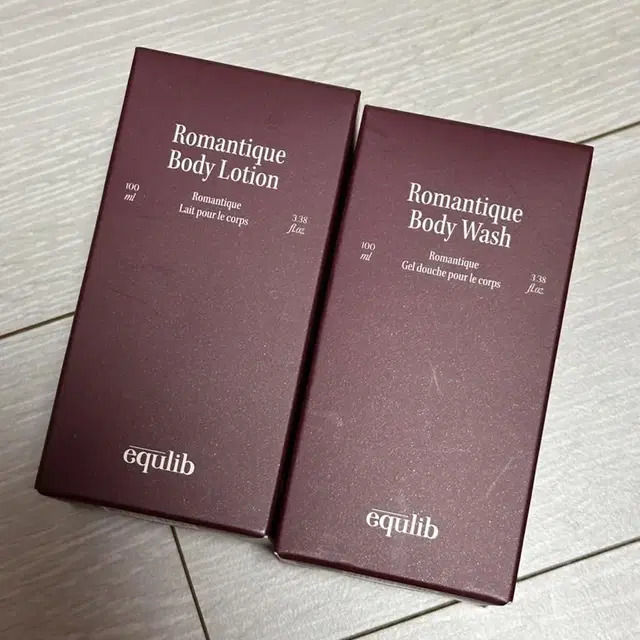 이퀄리브 로맨티크 바디워시 100ml , 바디로션 100ml