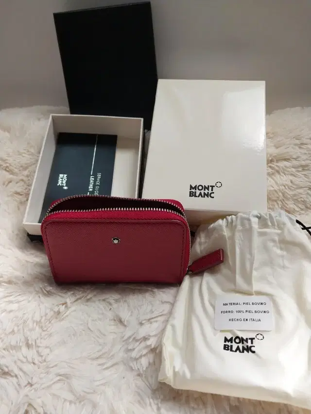 MONTBLANC 몽블랑 여성 지퍼 카드 겸 동전지갑