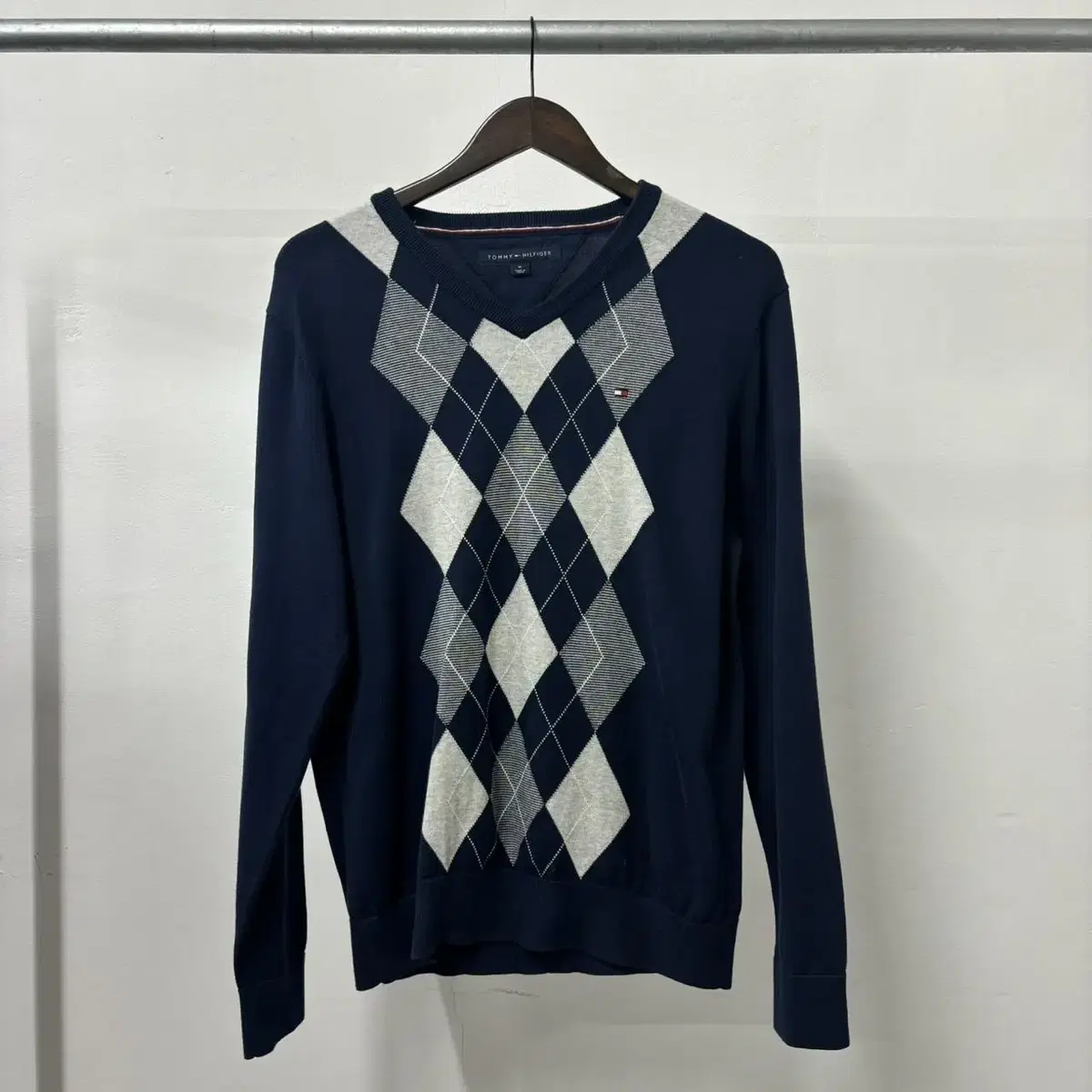 Tommy Hilfiger Argyle Wool Knit(100) Quick sale