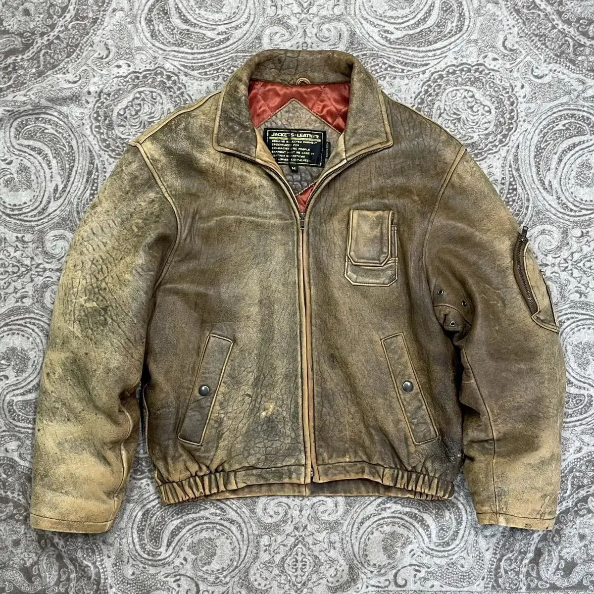 JPN Vintage Aged Leather Jacket