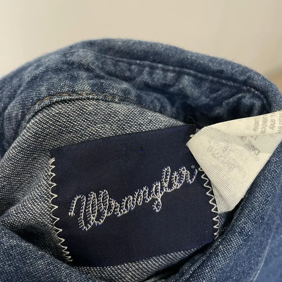 90s Wrangler 랭글러 여성용 웨스턴 데님셔츠