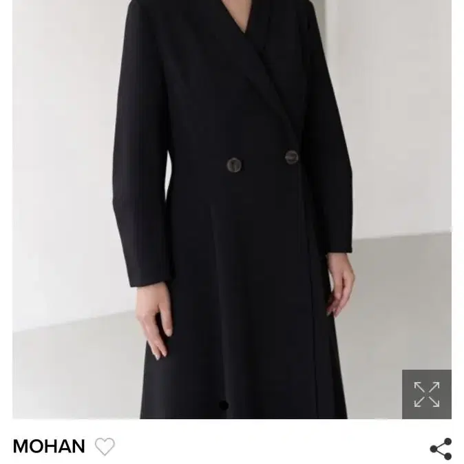 모한 원피스 MOHAN shawl collar dress