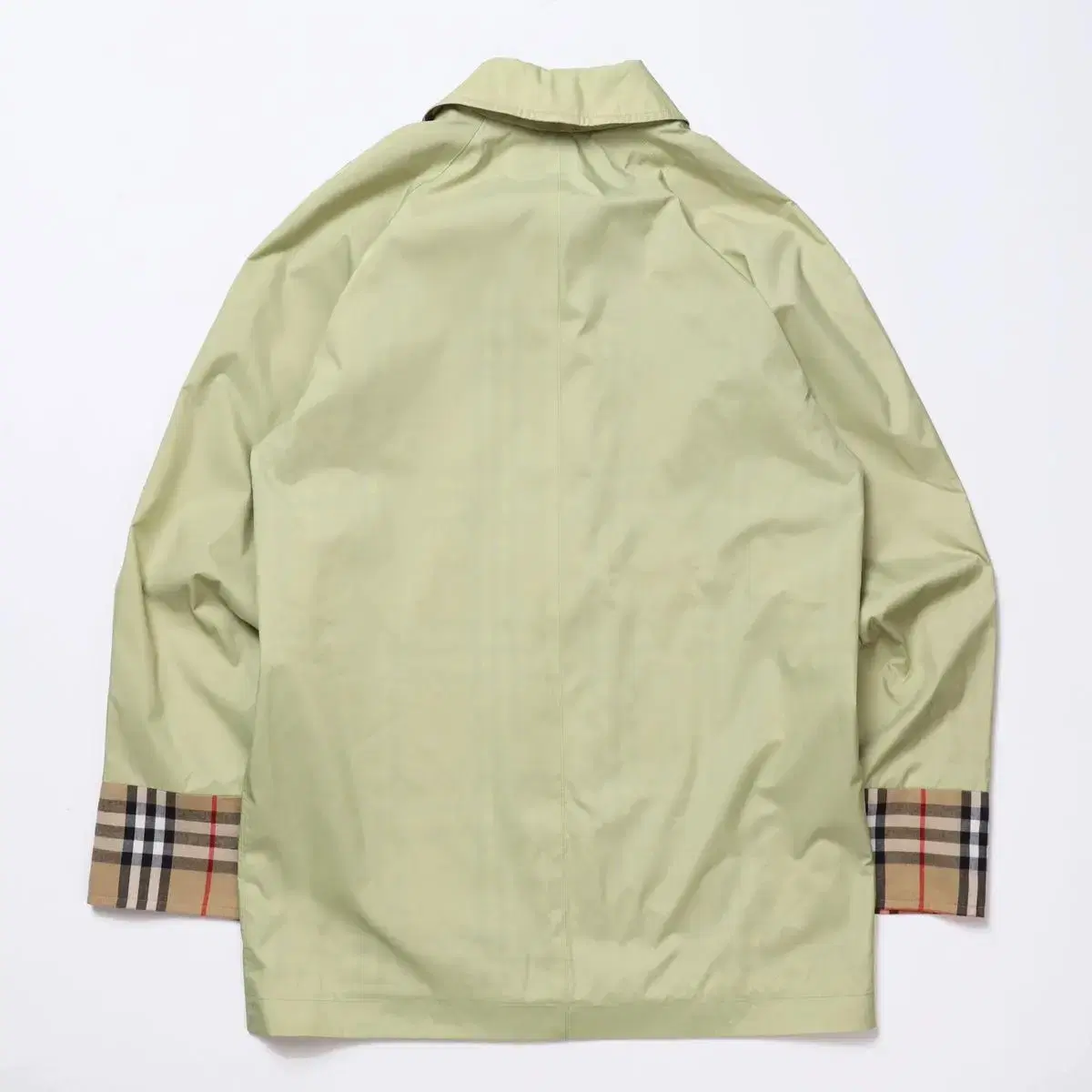 Burberry House Checkered Sleeve PolyCoat