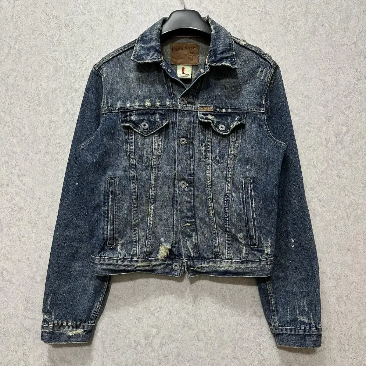 100 Ezra Peach Men's Denim Jacket