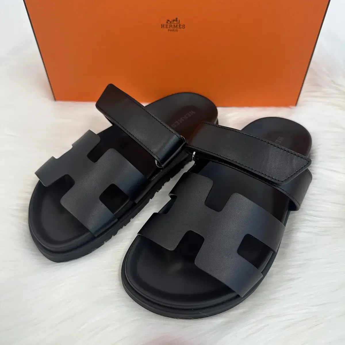 *New Hermès Chiffre men's sandals slippers size 42,43,43.5