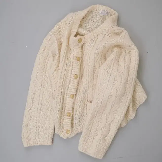 Hand Made Knit 울 가디건